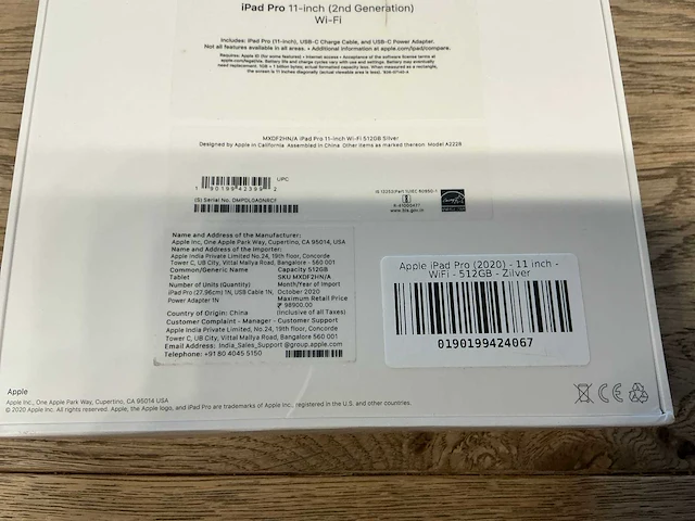 Ipad pro 11 inch (2nd gen 2020) wifi 512gb silver - afbeelding 7 van  7