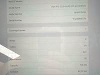 Ipad pro 12.9 inch met barst in scherm. met pencil. - afbeelding 3 van  3