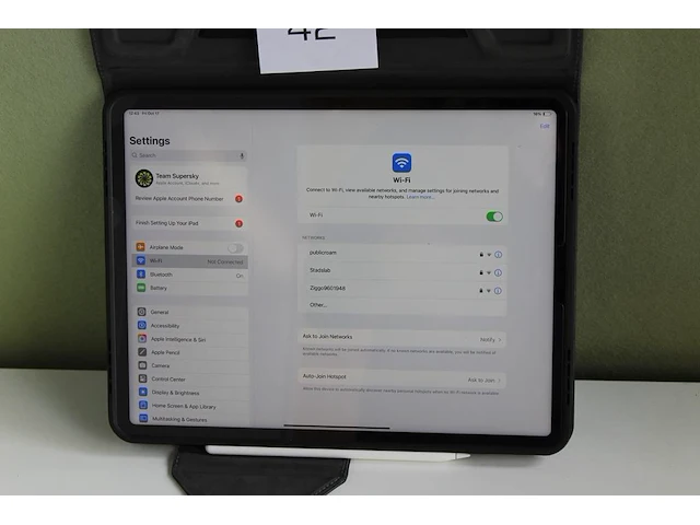 Ipad pro barst in scherm. met pencil. specificaties volgen. - afbeelding 2 van  2