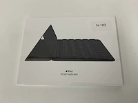 Ipad smart keyboard for 10.5-inch ipad pro (1st generation) ipad (7th and 8th generation) ipad air (3rd generation), qwerty british, black, mx3l2b/a - afbeelding 1 van  2