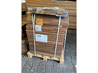 Ipé country grade latten geschaafd 650-1250x70x21mm (589x) - afbeelding 2 van  3