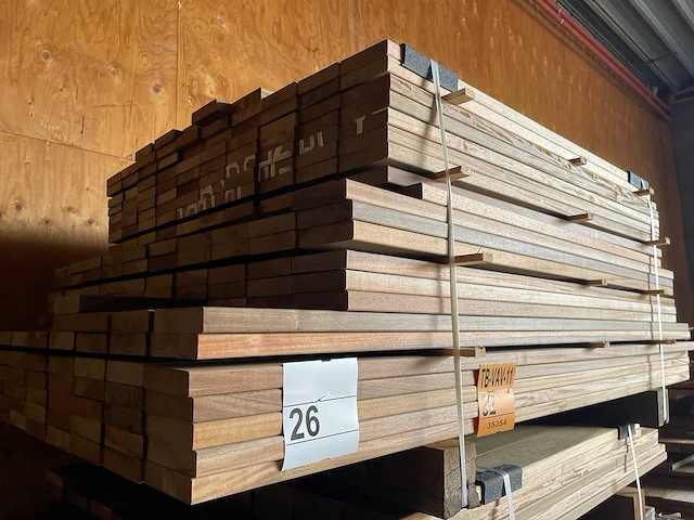 Ipé country grade planken geschaafd 1000-1550x90x21mm (225x) - afbeelding 3 van  3