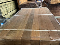 Ipé country grade planken geschaafd 1250x90x27mm (216x) - afbeelding 1 van  3