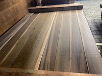 Ipé country grade planken geschaafd 2150x120x21mm (126x) - afbeelding 1 van  3
