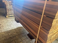 Ipé country grade planken geschaafd 950-1250x90x27mm (198x) - afbeelding 2 van  3
