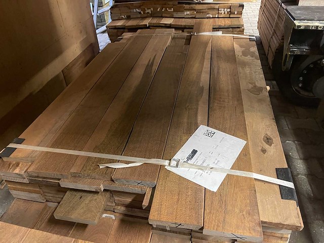 Ipé country grade planken geschaafd 950-1550x120x21mm (160x) - afbeelding 1 van  3