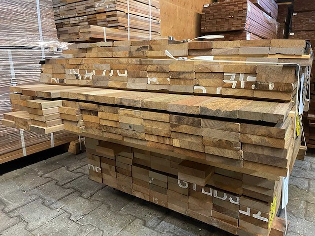 Ipé country grade planken geschaafd 950-1550x90x21mm (162x) - afbeelding 2 van  2