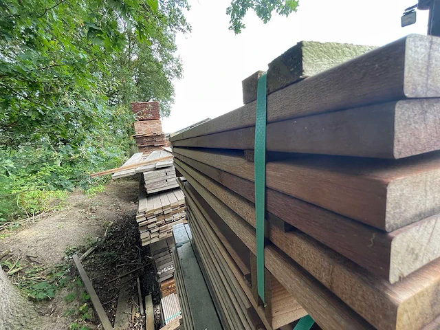Ipé hardhouten planken 21x145mm, lengte 95cm (36x) - afbeelding 2 van  3