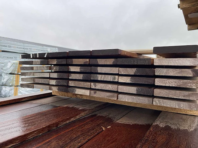 Ipé hardhouten planken geschaafd 21x120mm, lengte 215cm (41x) - afbeelding 3 van  3