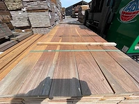 Ipé hardhouten planken geschaafd 21x145mm, lengte 275cm (54x) - afbeelding 1 van  3