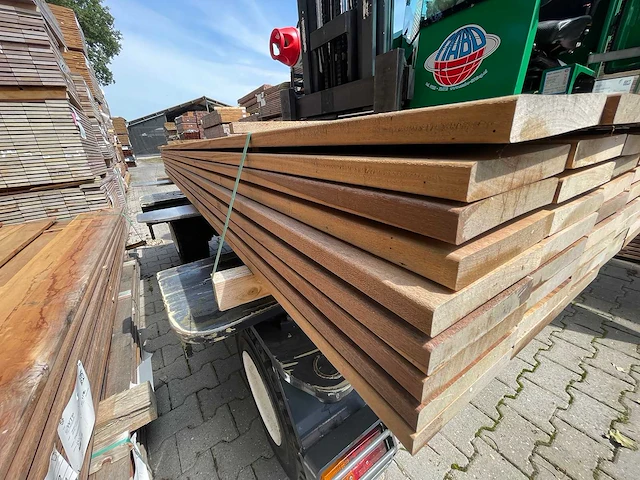 Ipé hardhouten planken geschaafd 21x145mm, lengte 275cm (54x) - afbeelding 2 van  3