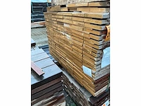 Ipé hardhouten planken geschaafd 21x145mm, lengte 65-125cm (174x) - afbeelding 2 van  3