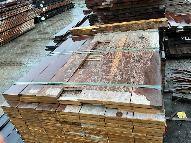 Ipé hardhouten planken geschaafd 21x145mm, lengte 65-125cm (174x) - afbeelding 3 van  3