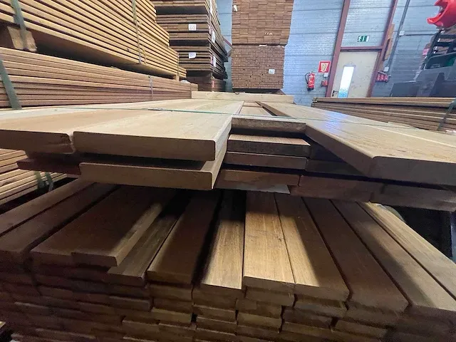 Ipé hardhouten planken geschaafd 21x145mm, lengte 7/335cm 20/305cm (27x) - afbeelding 3 van  3