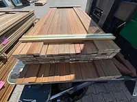 Ipé hardhouten planken geschaafd 21x45mm, lengte 103/185cm 61/215cm (164x)