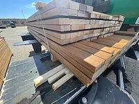 Ipé hardhouten planken geschaafd 21x45mm, lengte 103/185cm 61/215cm (164x) - afbeelding 2 van  3