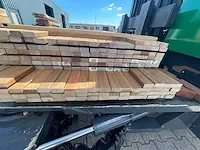 Ipé hardhouten planken geschaafd 21x45mm, lengte 103/185cm 61/215cm (164x) - afbeelding 3 van  3