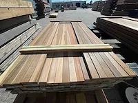 Ipé hardhouten planken geschaafd 21x45mm, lengte 245cm (198x) - afbeelding 1 van  3