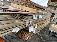 Ipé hardhouten planken geschaafd 21x70-95mm, lengte 275-400cm (104x) - afbeelding 2 van  3