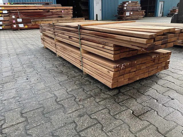 Ipé hardhouten planken geschaafd 21x70mm, lengte 163/278cm 41/305cm (204x) - afbeelding 2 van  3