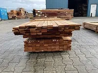 Ipé hardhouten planken geschaafd 21x70mm, lengte 163/278cm 41/305cm (204x) - afbeelding 3 van  3