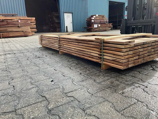 Ipé hardhouten planken geschaafd 21x70mm, lengte 245cm (88x) - afbeelding 2 van  3