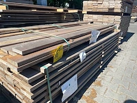 Ipé hardhouten planken geschaafd 21x90mm, lengte 215-245cm (22x) - afbeelding 2 van  3