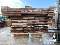 Ipé hardhouten planken geschaafd 25x70mm, 95cm tot en met 155cm - afbeelding 2 van  2