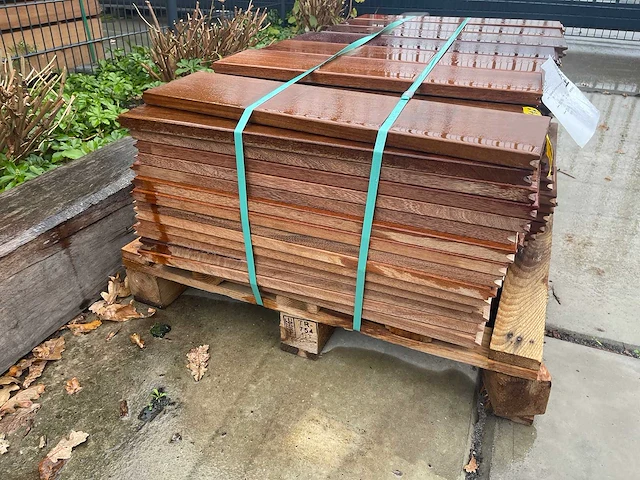 Ipé kopse veer en groef (buitenparket) 600x145x21mm (119x) - afbeelding 3 van  3