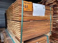Ipé kopse veer en groef (buitenparket) 650x145x21mm (120x) - afbeelding 2 van  3