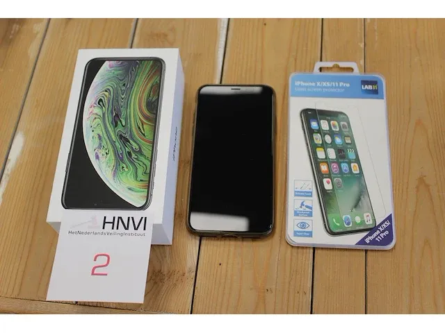 Iphone xs space gray 256 gb. met doosje en screenprotector - afbeelding 1 van  2