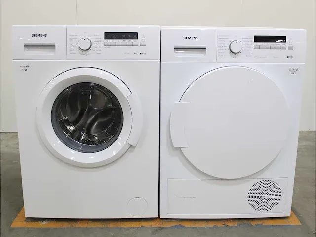 Iq100 isensoric a+++ wasmachine & siemens iq300 isensoric selfcleaning condenser droger - afbeelding 1 van  8
