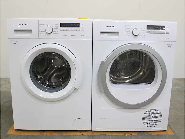 Iq100 wasmachine & bosch iq300 isensoric selfcleaning condenser droger - afbeelding 1 van  8