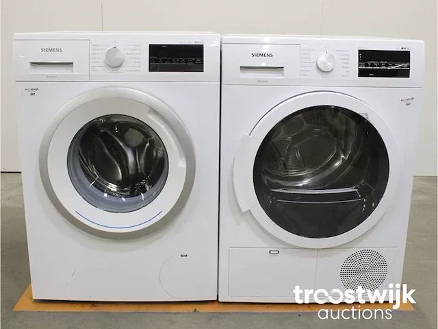 Iq300 isensoric aquastop iqdrive wasmachine & siemens iq500 isensoric bestcollection droger - afbeelding 1 van  8