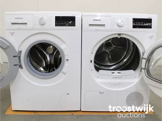 Iq300 isensoric aquastop iqdrive wasmachine & siemens iq500 isensoric bestcollection droger - afbeelding 2 van  8