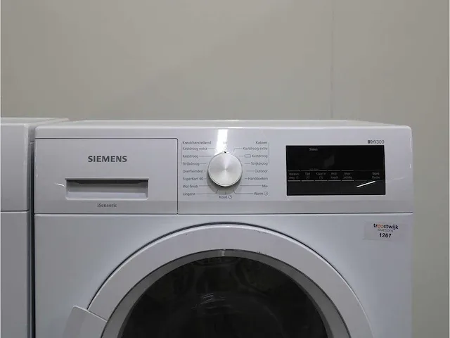 Iq300 isensoric iqdrive wasmachine & siemens iq300 isensoric droger - afbeelding 6 van  8