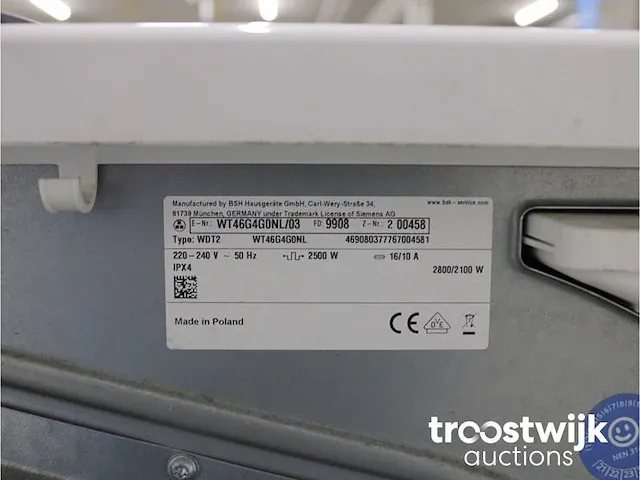 Iq300 isensoric iqdrive wasmachine & siemens iq500 isensoric bestcollection droger - afbeelding 8 van  8