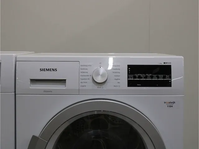 Iq300 isensoric iqdrive wasmachine & siemens iq500 isensoric droger - afbeelding 6 van  8
