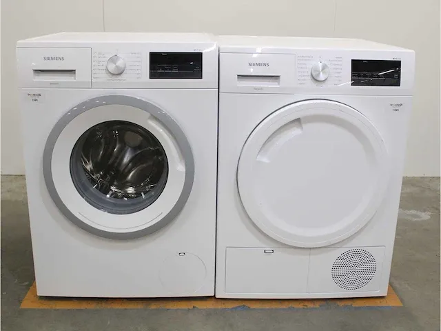 Iq300 isensoric wasmachine & siemens iq300 isensoric droger - afbeelding 1 van  8
