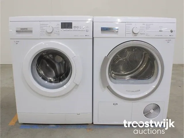 Iq300 varioperfect wasmachine & siemens iq300 isensoric extraklasse droger - afbeelding 1 van  8