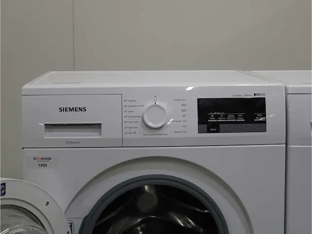Iq500 isensoric aquastop iqdrive wasmachine & siemens iq300 isensoric droger - afbeelding 3 van  8