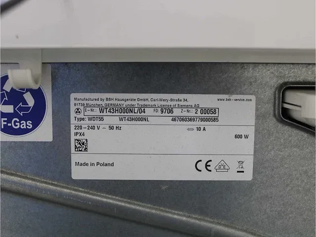 Iq500 isensoric aquastop iqdrive wasmachine & siemens iq300 isensoric droger - afbeelding 8 van  8