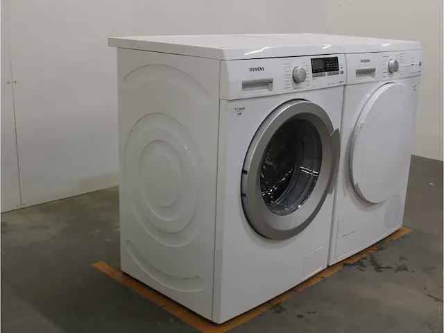 Iq500 isensoric aquastop iqdrive wasmachine & siemens iq300 isensoric selfcleaning condenser droger - afbeelding 4 van  8