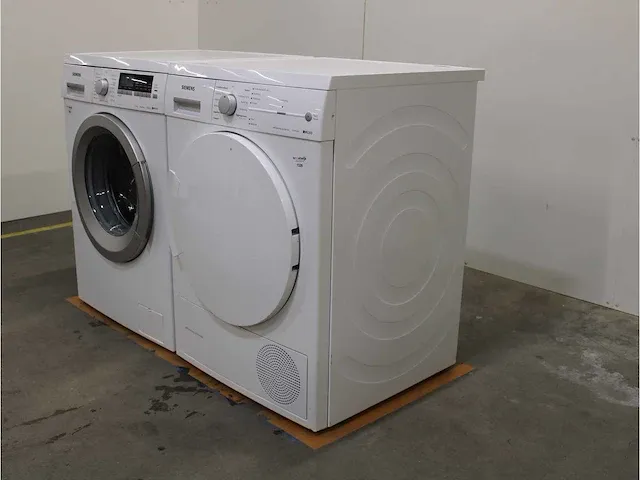 Iq500 isensoric aquastop iqdrive wasmachine & siemens iq300 isensoric selfcleaning condenser droger - afbeelding 7 van  8