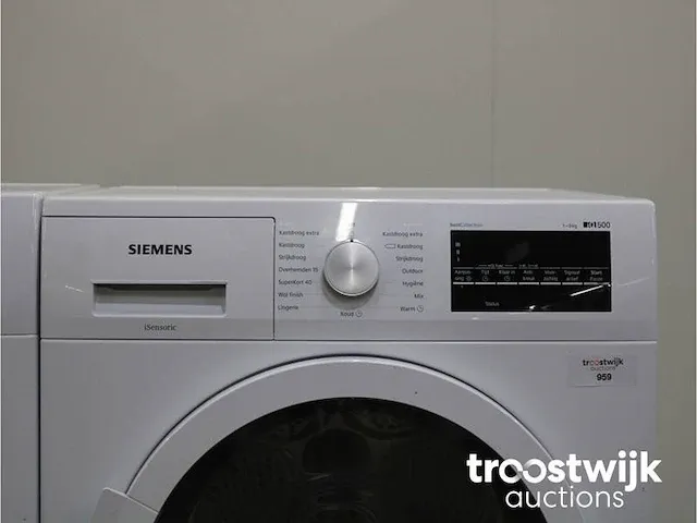 Iq500 isensoric aquastop iqdrive wasmachine & siemens iq500 isensoric bestcollection droger - afbeelding 6 van  8