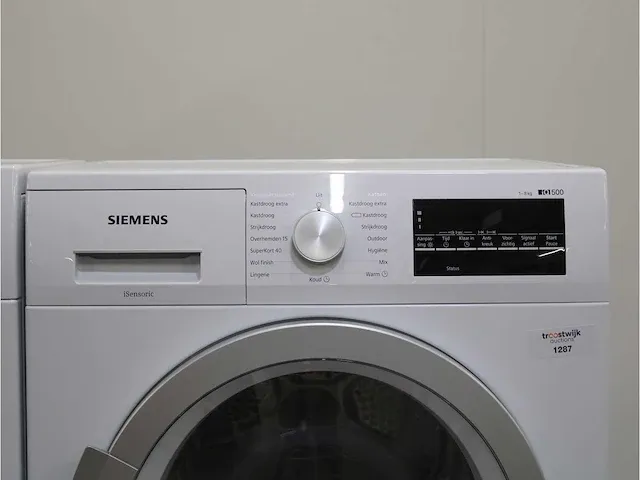 Iq500 isensoric aquastop iqdrive wasmachine & siemens iq500 isensoric droger - afbeelding 6 van  8