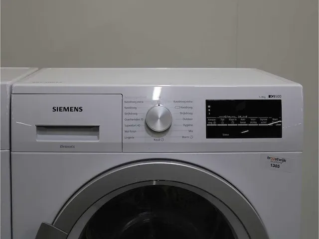 Iq500 isensoric aquastop iqdrive wasmachine & siemens iq500 isensoric droger - afbeelding 6 van  8