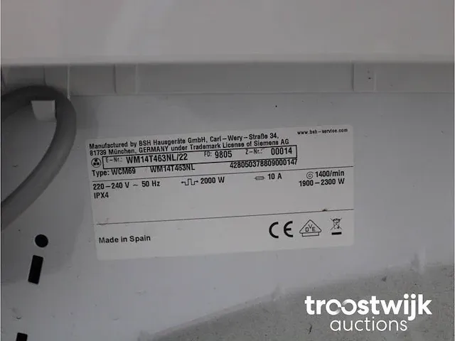 Iq500 isensoric aquastop iqdrive wasmachine & siemens iq500 isensoric droger - afbeelding 5 van  8