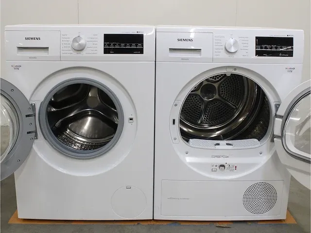 Iq500 isensoric aquastop iqdrive wasmachine & siemens iq500 isensoric selfcleaning condenser droger - afbeelding 2 van  8