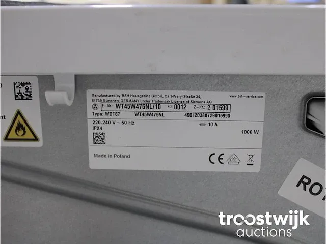 Iq500 isensoric aquastop iqdrive wasmachine & siemens iq500 isensoric selfcleaning condenser droger - afbeelding 8 van  8